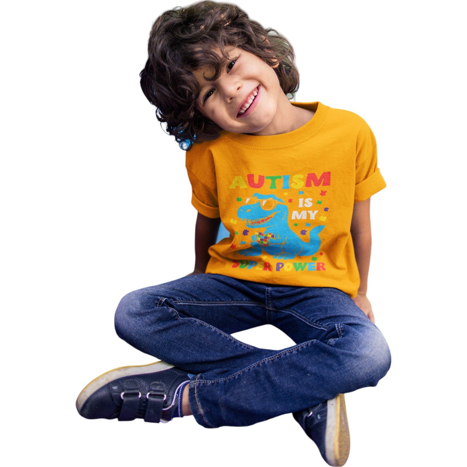 Kids’ Little Hero “Autism Is My Super Power” Tee – Premium Comfort Fit - Image 6