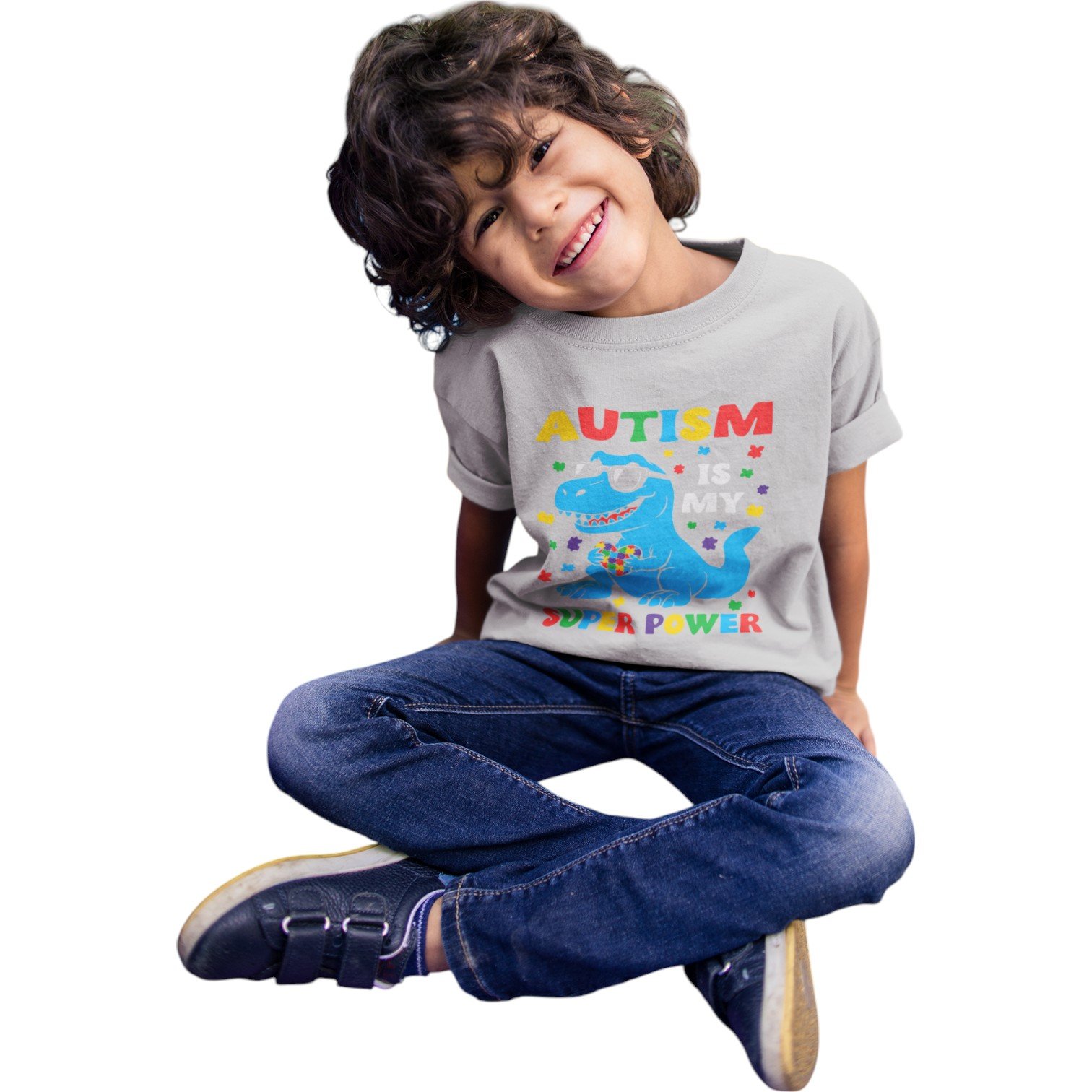 Kids’ Little Hero “Autism Is My Super Power” Tee – Premium Comfort Fit - Image 4