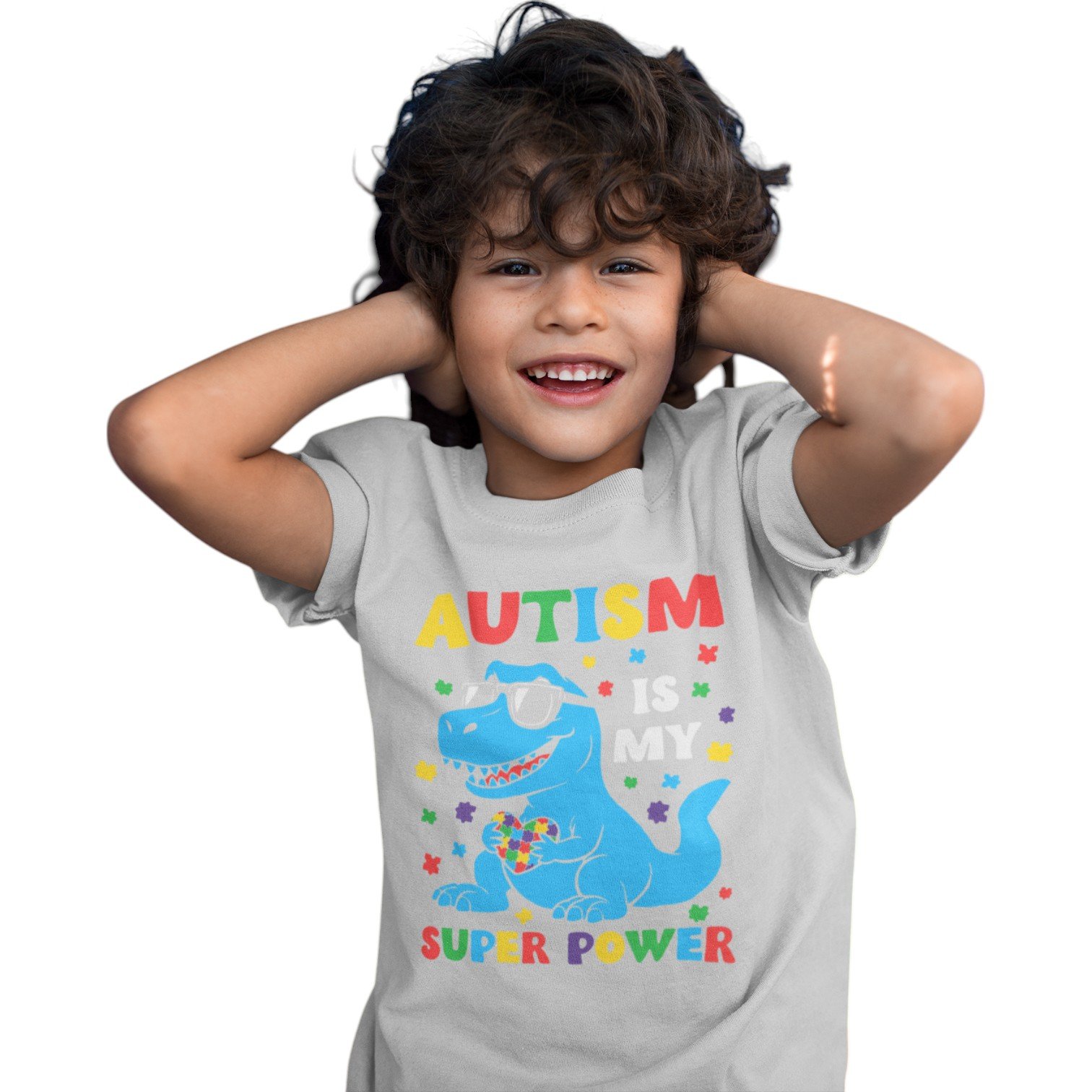 Kids’ Little Hero “Autism Is My Super Power” Tee – Premium Comfort Fit - Image 5