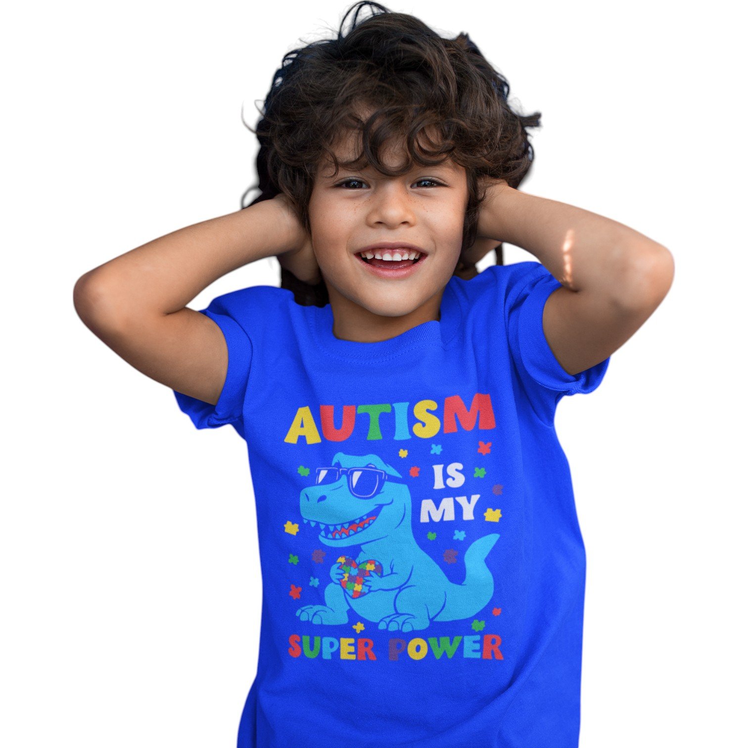 Kids’ Little Hero “Autism Is My Super Power” Tee – Premium Comfort Fit - Image 3