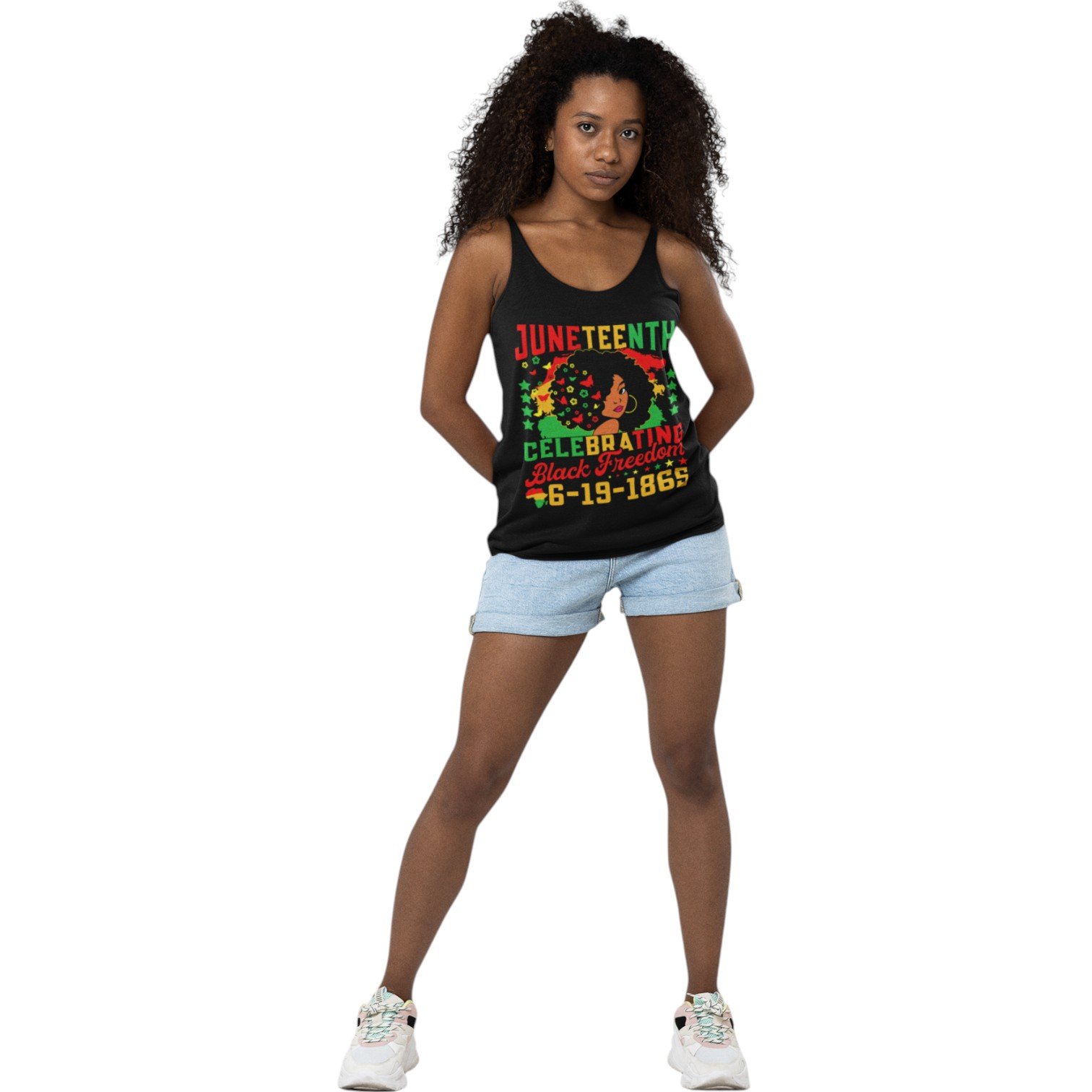 Premium Juneteenth Celebrating Black Freedom Tank Top – Celebrate Freedom in Style | Unisex Fit - Image 4