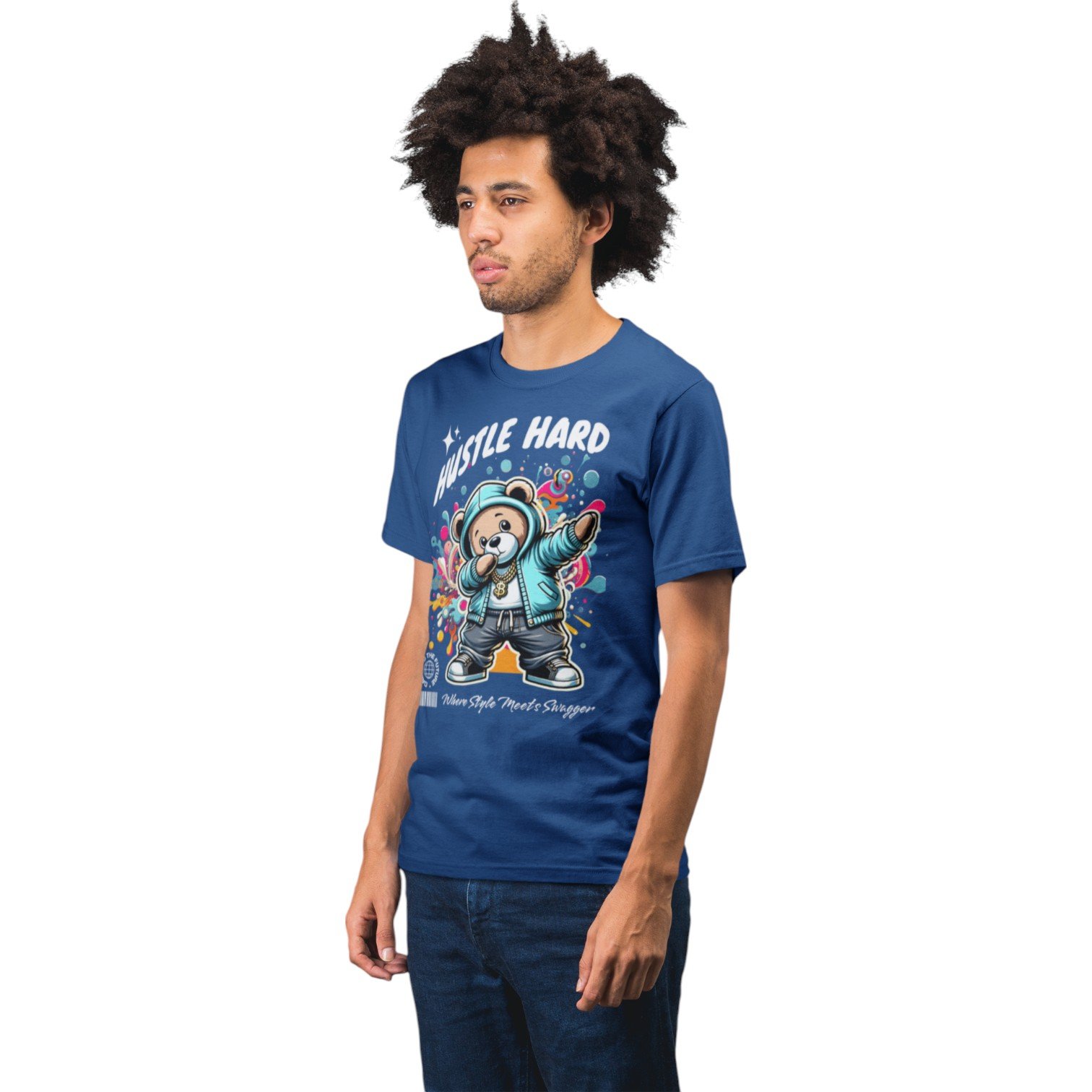 Hustle Hard Supima® Cotton T-Shirt - Image 3