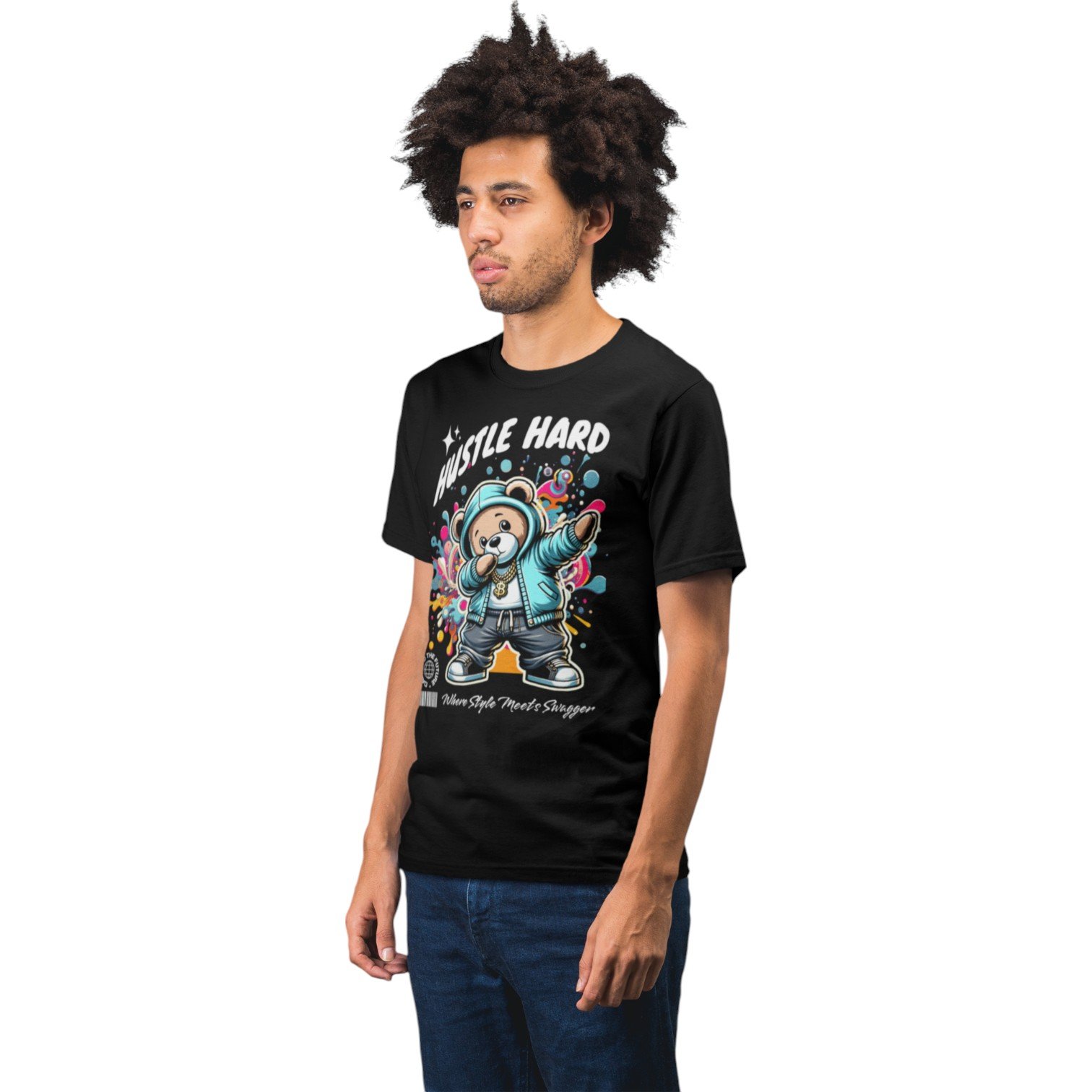 Hustle Hard Supima® Cotton T-Shirt - Image 6