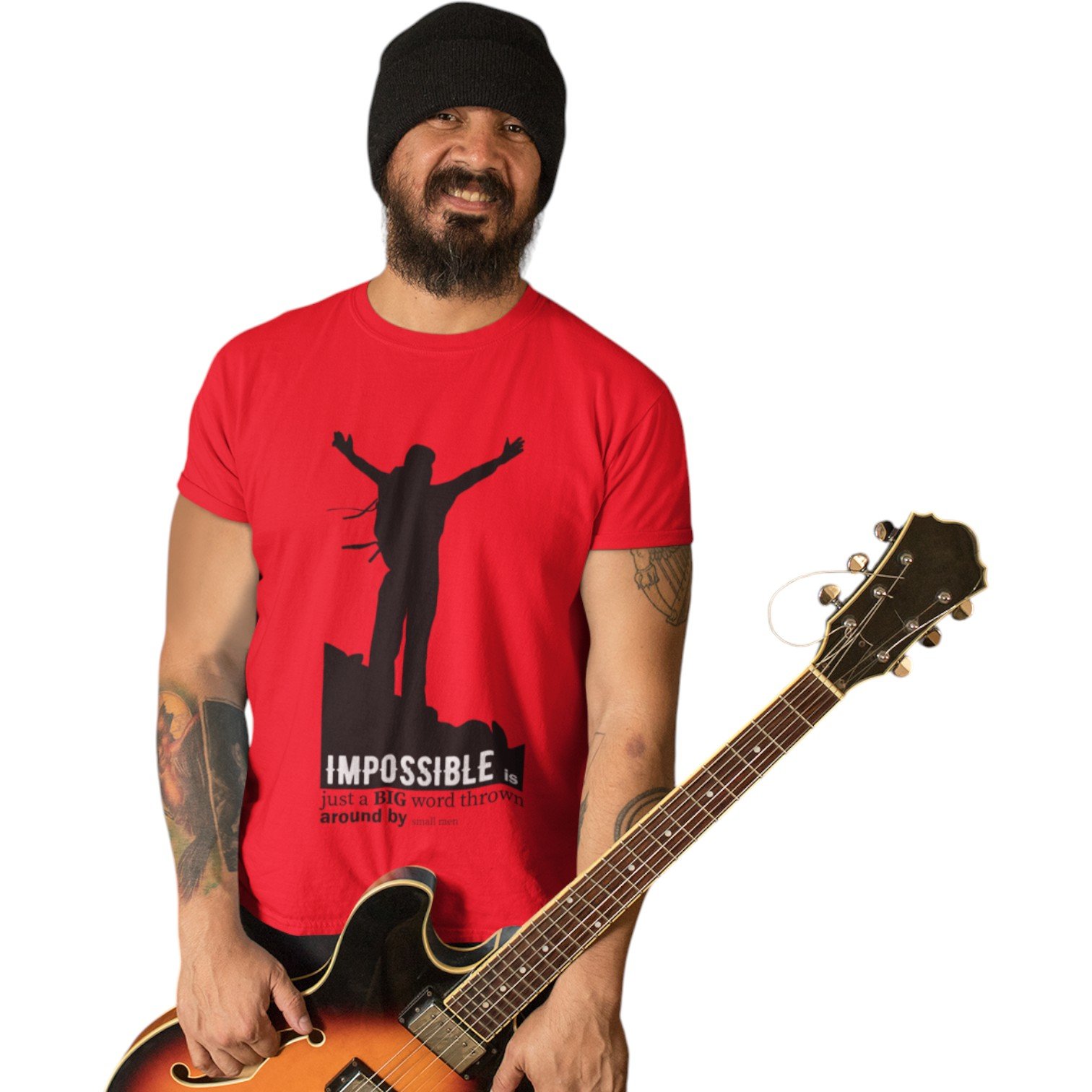 "Impossible Is Just A Big Word Thrown Around By Small Men" Premium Unisex Tee