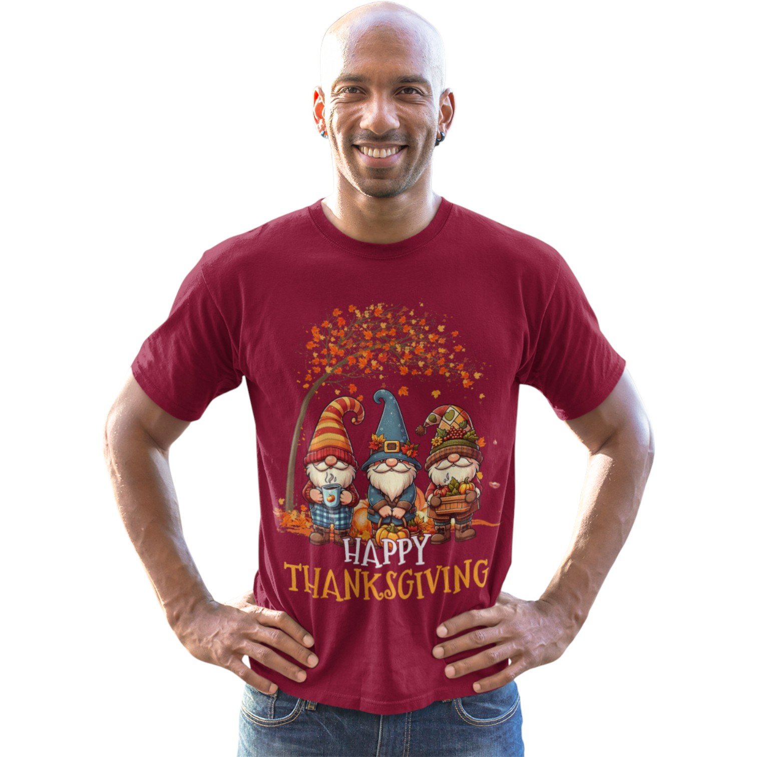 Happy Thanksgiving Gnomes Tee - Image 9