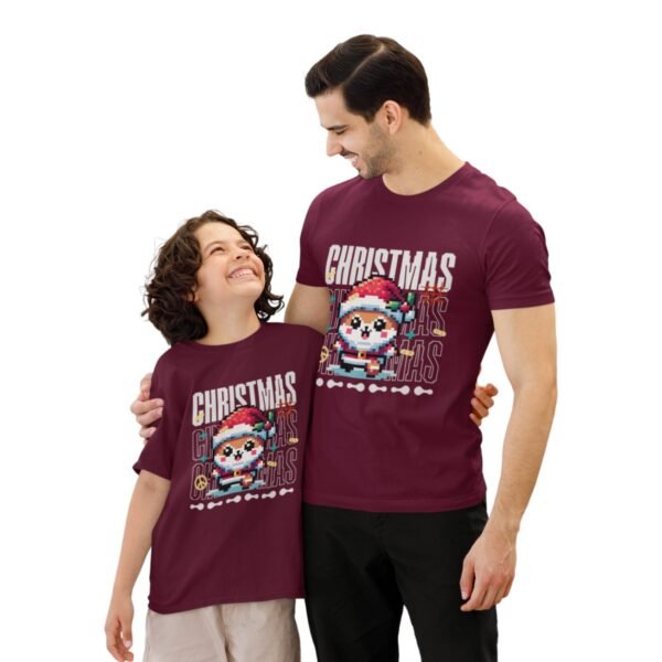 Pixel Santa Christmas T-Shirt
