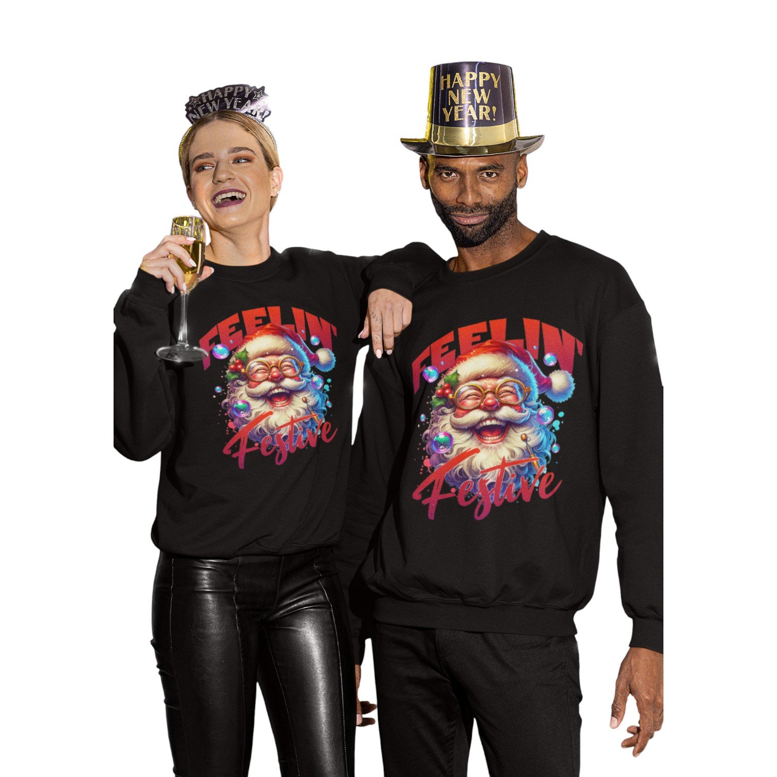 Feelin’ Festive Santa Unisex Sweatshirt