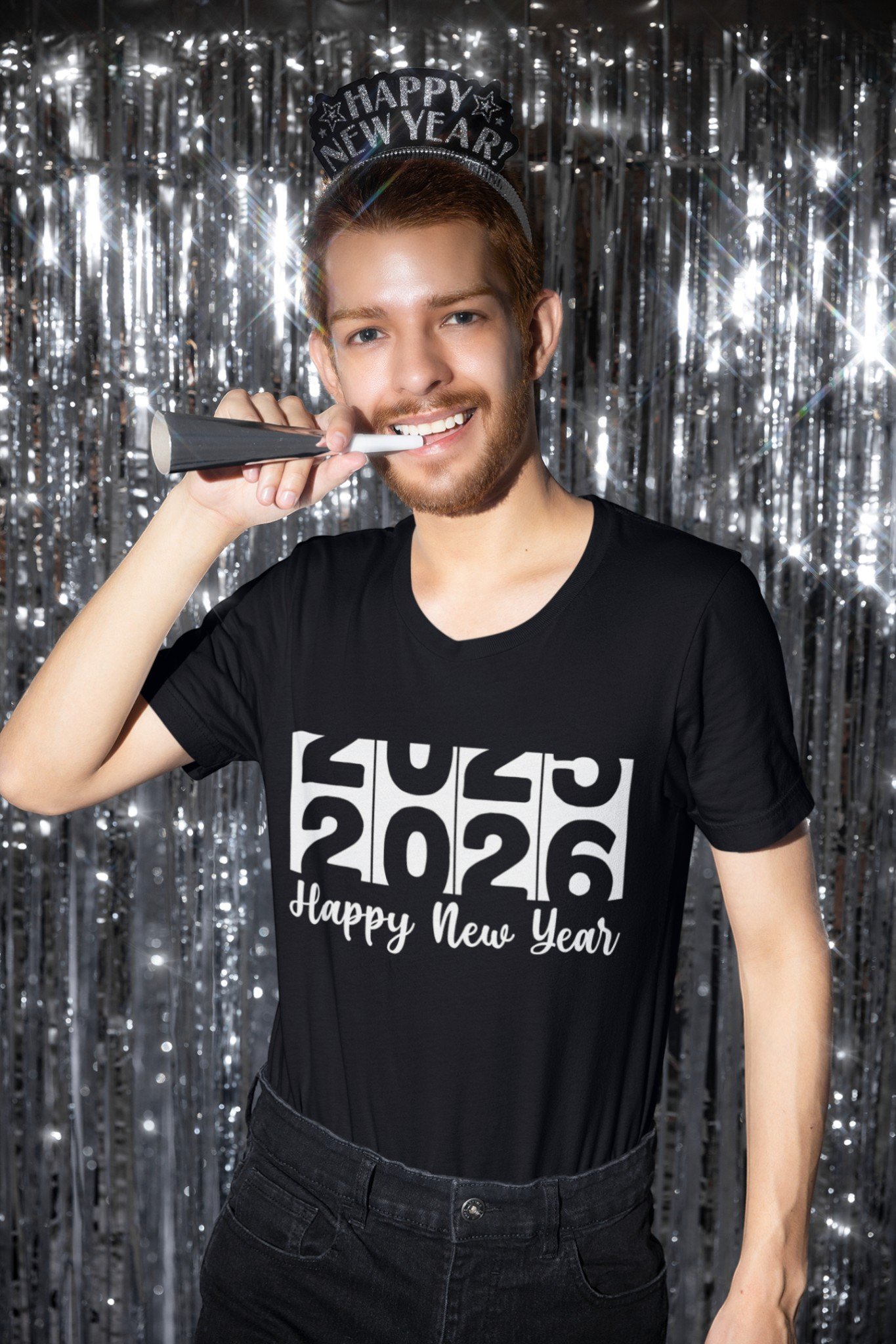 2025 to 2026 New Year Countdown T-Shirt – Happy New Year Flip Calendar Tee - Image 2