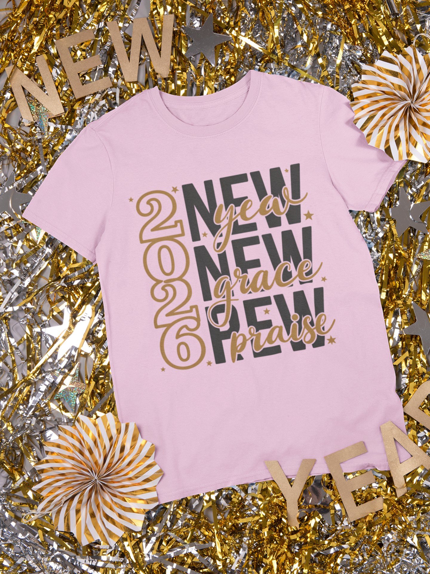 2026 New Year Faith T-Shirt – New Year, New Grace, New Praise Tee - Image 4