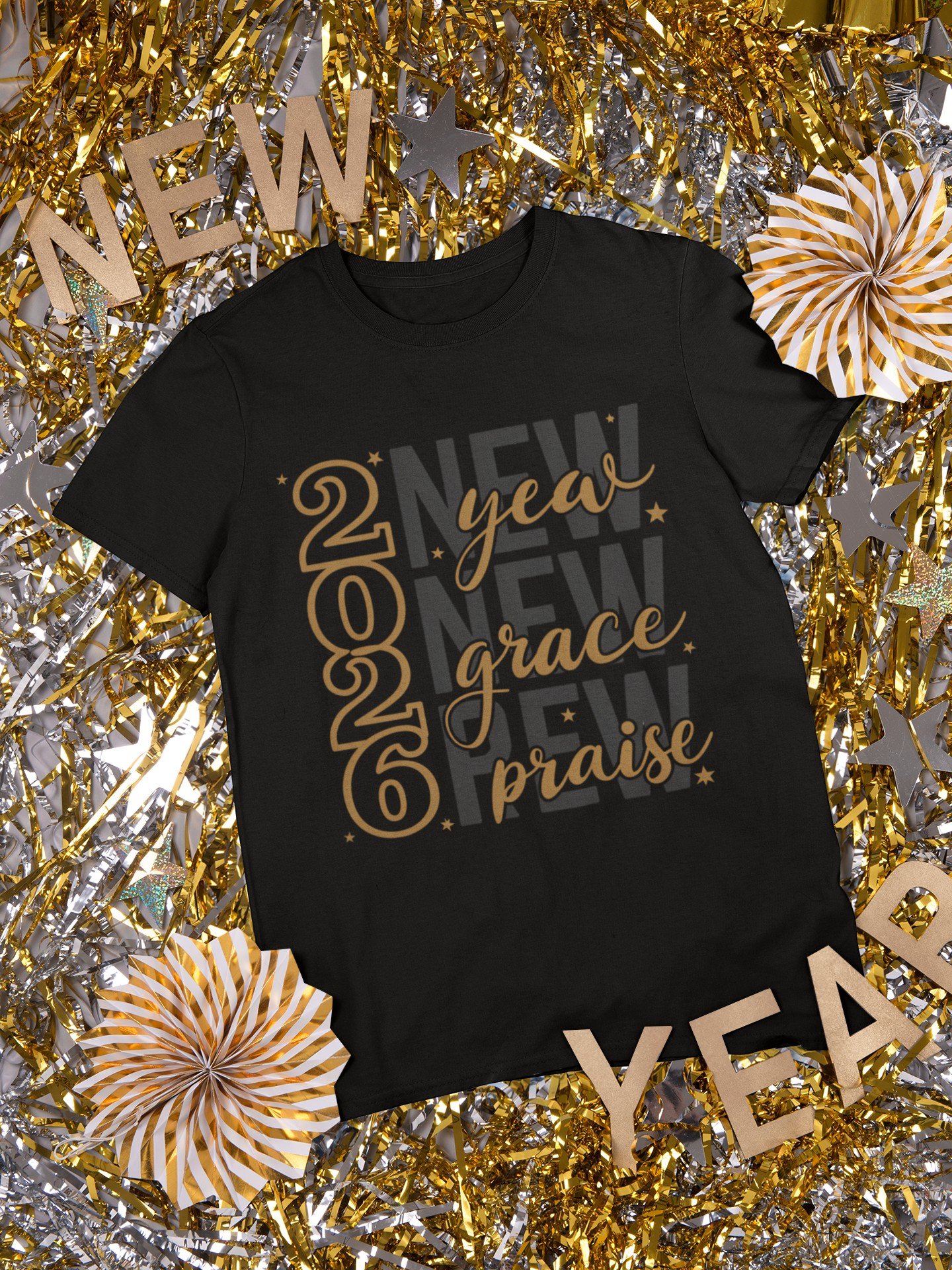 2026 New Year Faith T-Shirt – New Year, New Grace, New Praise Tee - Image 6