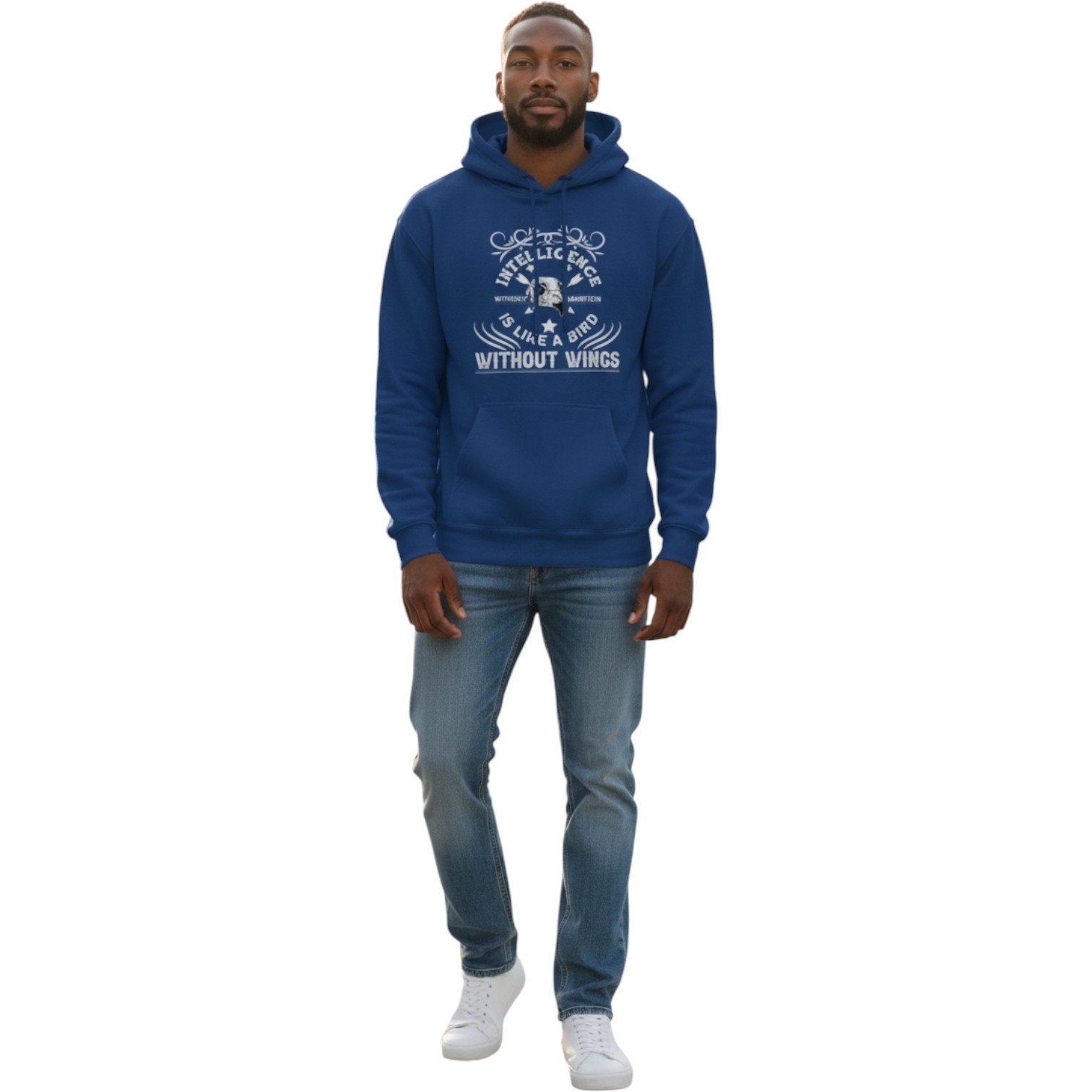 Intelligence Without Ambition Motivational Unisex Hoodie - Image 10