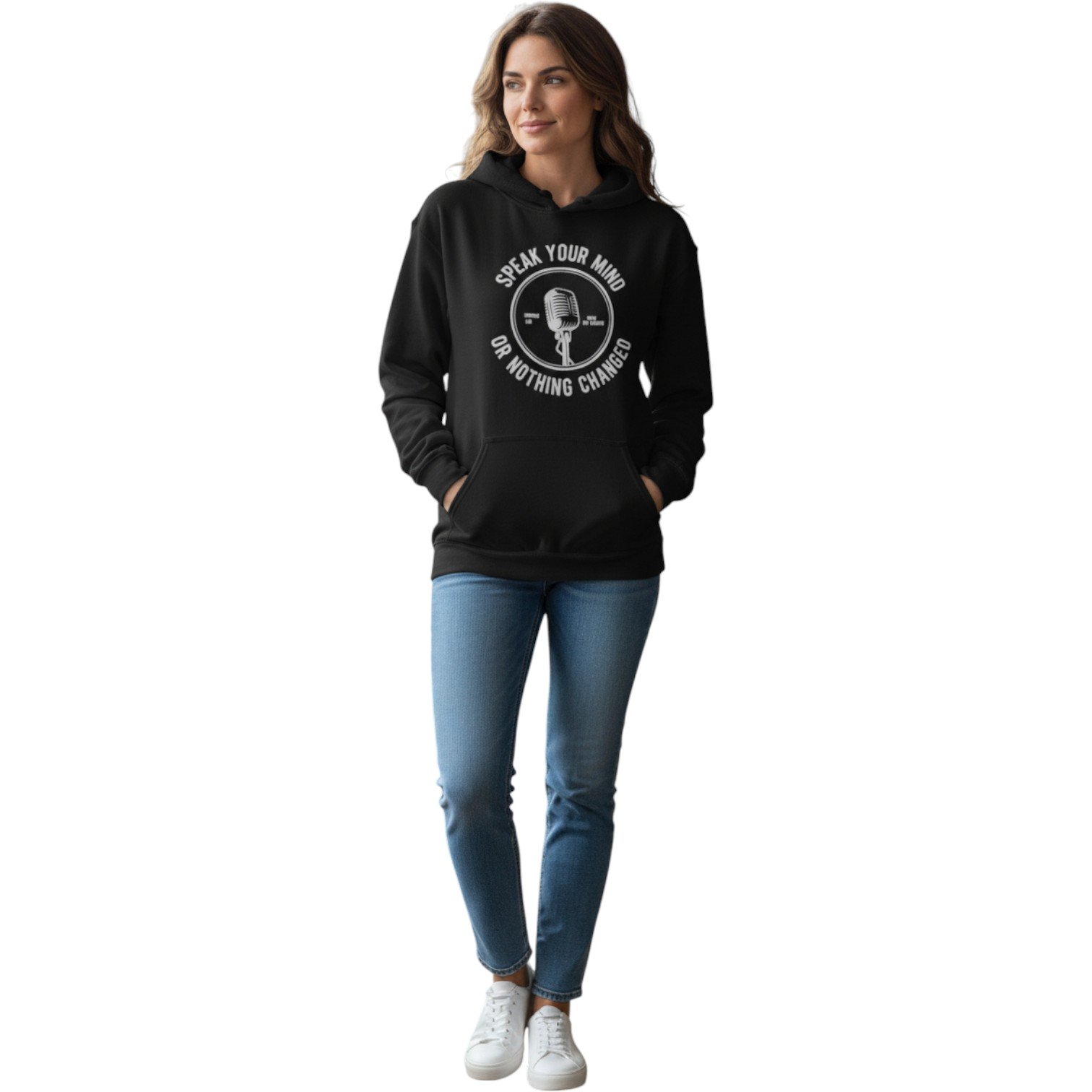 Speak Your Mind Hoodie – Motivational Unisex Pullover Sweatshirt - Image 9