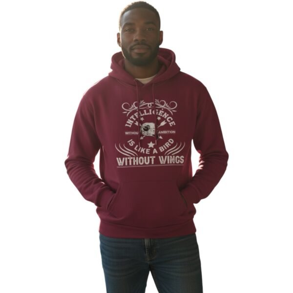 Intelligence Without Ambition Motivational Unisex Hoodie