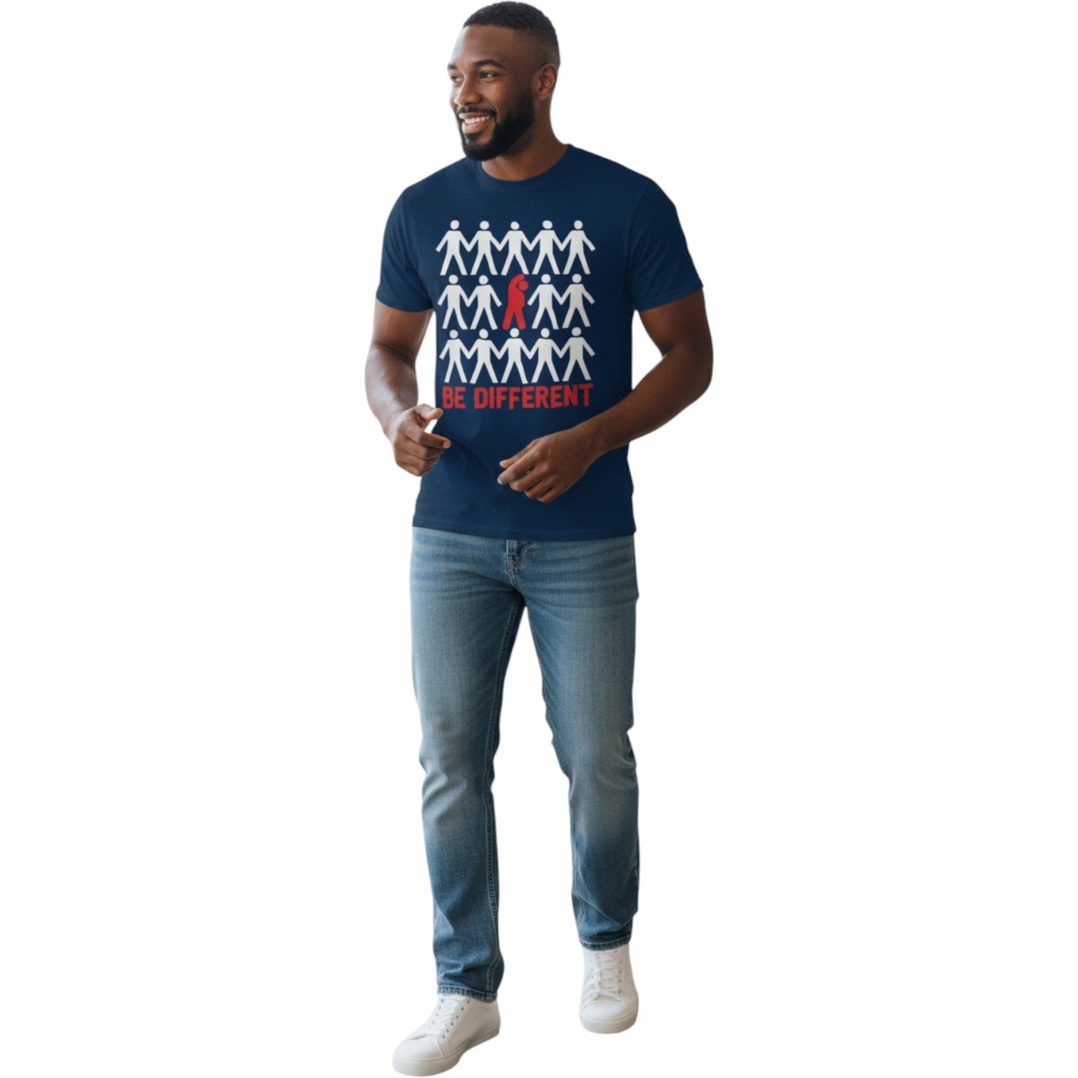 Be Different Motivational T-Shirt – Unisex - Image 4