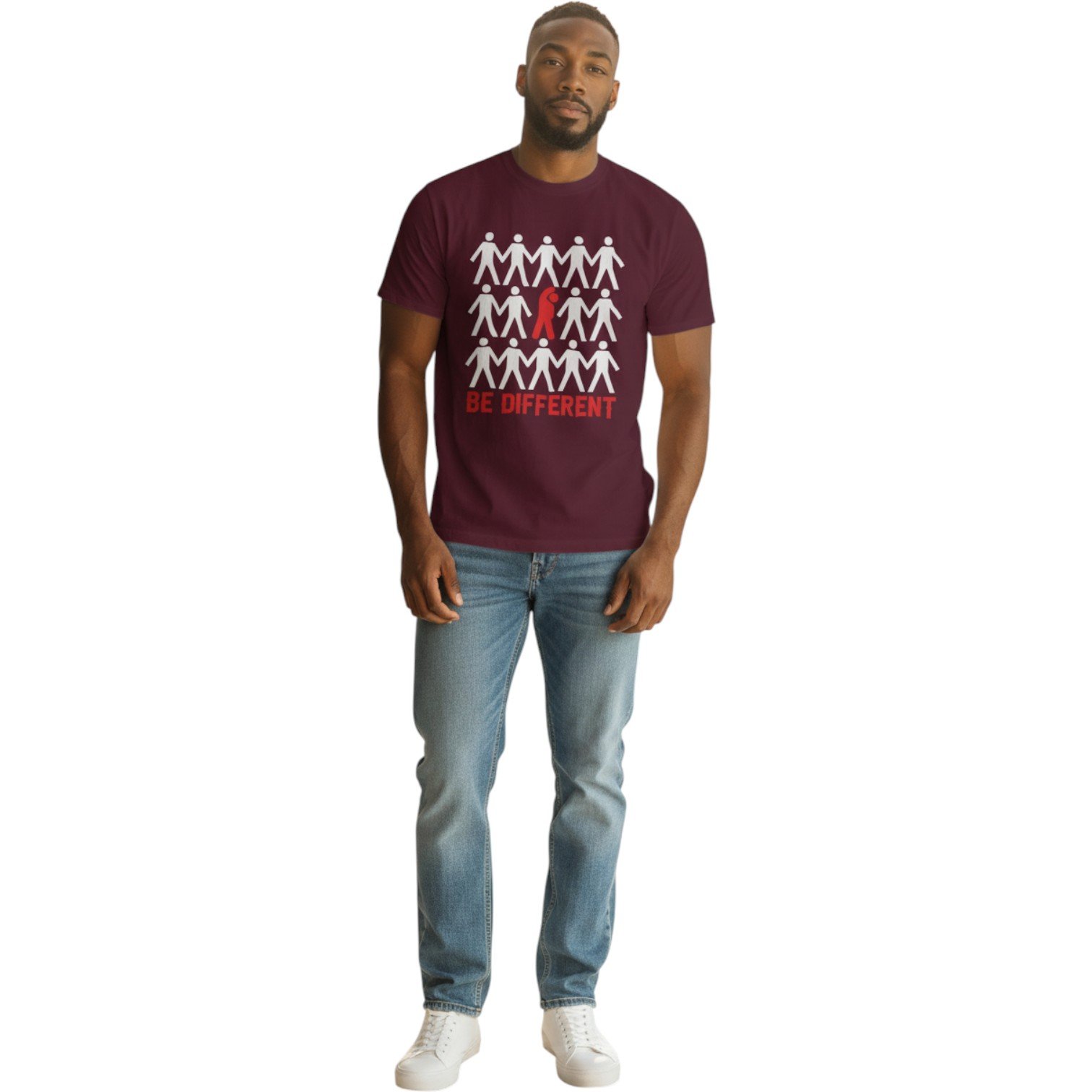 Be Different Motivational T-Shirt – Unisex - Image 5