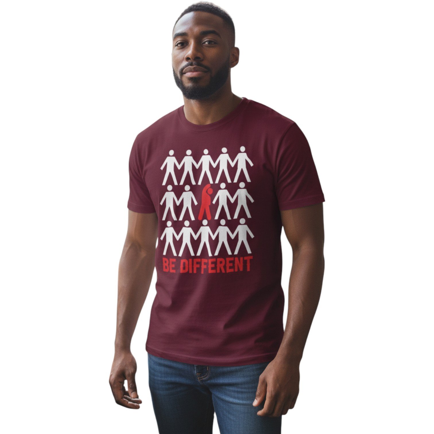 Be Different Motivational T-Shirt – Unisex - Image 6